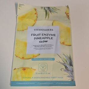 Vitamasques Fruit Enzyme Pineapple Glow Sheet Mask